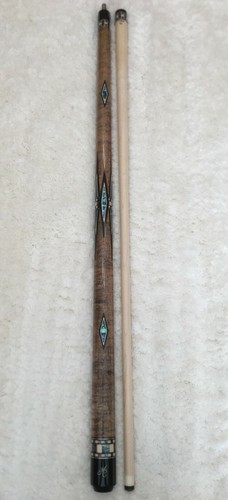Meucci BMC Mini Diamond Pool Cue w/ Pro Shaft, FREE HARD CASE (Natural Shell) - Picture 2 of 12