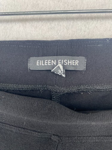EILEEN FISHER Hose XS waschbar Stretch Krepp Bootcut Gummibund schwarz USA - Bild 4 von 10