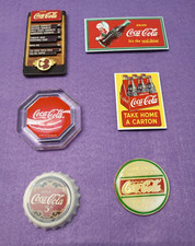 6 Vintage Coca -Cola Coke Magnets
