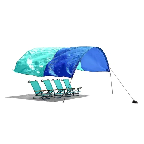 Shibumi Shade Classic Bundle with Wind Assist – UV Protected Beach Canopy, Fits