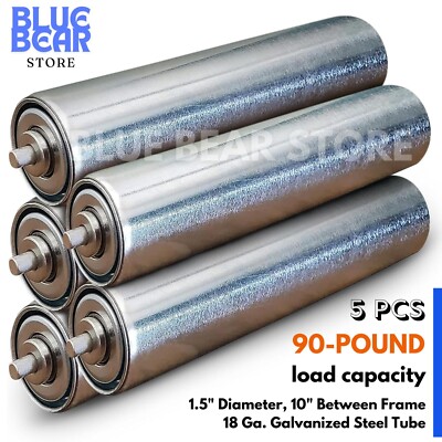Gravity Conveyor Rollers Galvanized Steel for Metal Saw Feed Table Dog/cat Fence