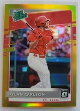 Dylan Carlson 2020 Optic Rated Prospect Gold Holo Prizm #9/10 Cardinals RARE 