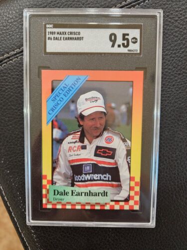 1989 Maxx Crisco Dale Earnhardt rookie card #6, freshly graded SGC 9.5 - Picture 1 of 2