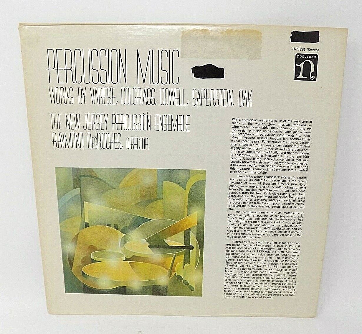 Percussion Music - Works of Colgrass, Varese, Cowell, Saperstein, Oak