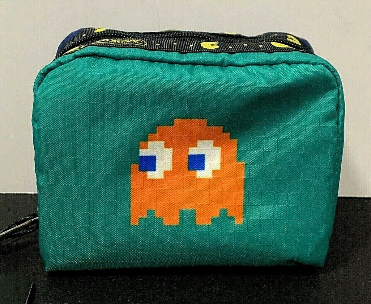 [LeSportsac×Pac-Man] LARGE CHANGE PURSE LeSportsac × Pac-Man Square CosmeticTravel Pouch Clyde New