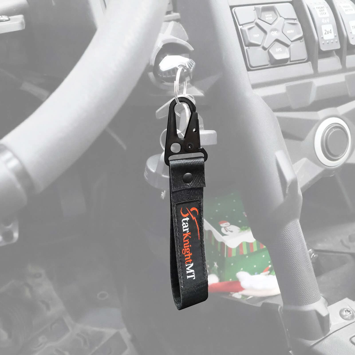 Embroidered Loop KeyChain Motorcycle UTV ATV Boat Car Keychain