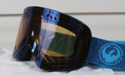 Dragon NFXs Ski Snowboard Goggles Mill Flash Blue Ion Lumalens + Bonus New - Picture 1 of 3