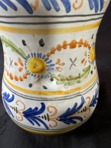antique italy ceramic albarello - pharmacy jar . - Picture 7 of 9