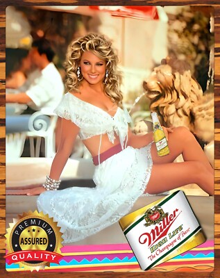 Miller High Life - Beautiful Picture - 1990s - Restored - Metal