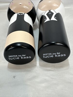 Lucie Kaas Sketch Inc. Coco Chanel & Karl Lagerfeld Kokeshi Dolls