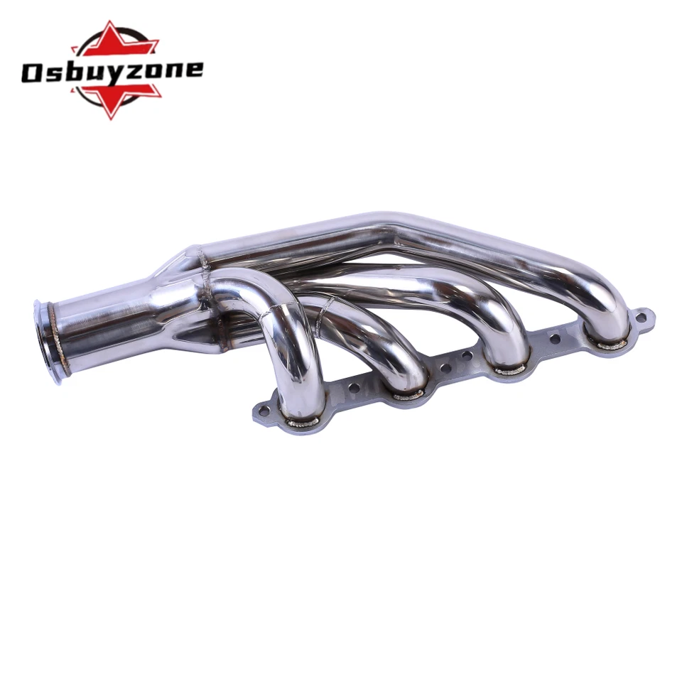 Kit de cabezales de escape de acero inoxidable turbo hacia arriba y hacia adelante para LS1 LS6 LSX GM V8 Chevy nuevo Foto 3 de 4