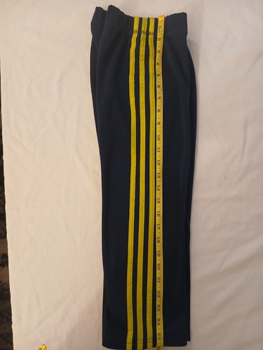 Adidas Boys Track Pants Black with Yellow Stripes Size M – Athletic Joggers - Picture 4 of 6