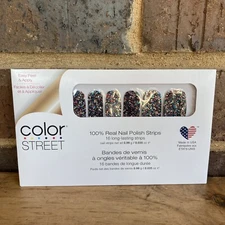 Color Street Nail Polish Strips Broadway Glimmer Small Package