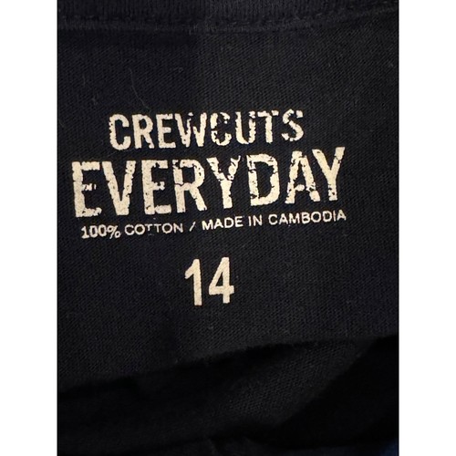 J Crew Crewcuts Shirt Youth 14 Navy Blue Cotton Pocket Everyday Polo Shirt - Picture 6 of 7