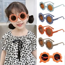 UV400 Protection Sun Glasses Cute Flower Colorful light Cute For Kids Girls Boys