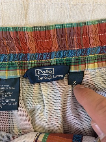 Vintage Rare Ralph Lauren Active Check Shorts Size Small 30W NWT Blue Label - Picture 12 of 17