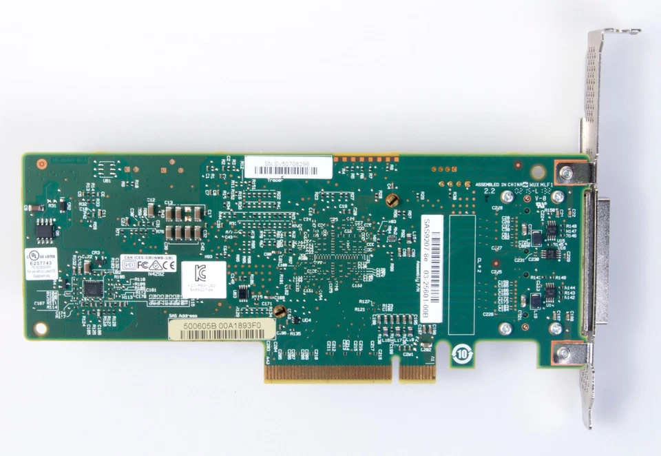 LSI SAS9207-8e 8-Port External HBA PCIe P20 IT Mode for ZFS TrueNAS UnRAID 4Kn - Image 3 of 3