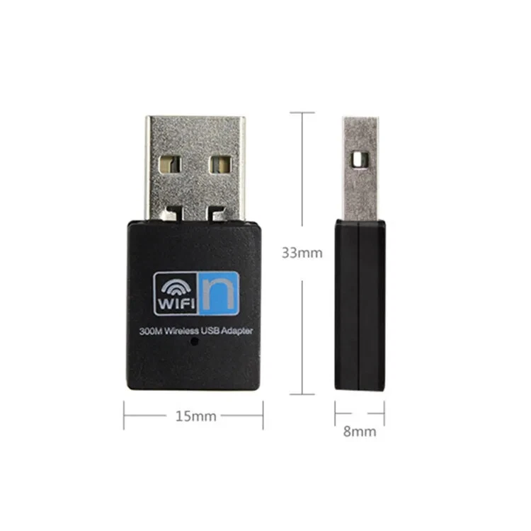 WLAN AC 300Mbps Stick Dual Band 2.4GHz WIFI Dongle USB Wireless Adapter - Bild 2 von 4