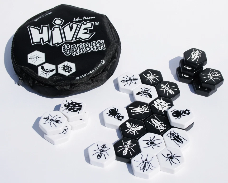 NEW Hive Carbon (Classic Black & White) with Ladybug & Mosquito expansions - Image 2 of 3