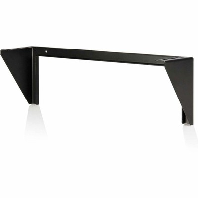 StarTech 2U 19in Steel Vertical Wall Mount Equipment Rack Bracket - Black