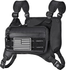 Running Vest for Men with Reflective Back, Water Resistant Running Chest Pack fo