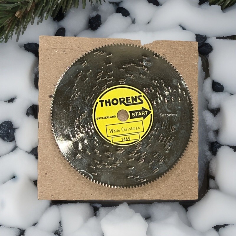 Thorens Switzerland 4 1/2" Disc Classic Christmas Music 1469 White Christmas