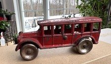 1920s Arcade Cast Iron Bus 5" Very Fine Paint "LOOK"