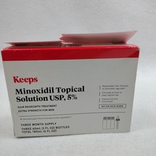 Keeps Extra Strength Minoxidil 3 Month Supply Topical Solution 5 Hair Regrowth