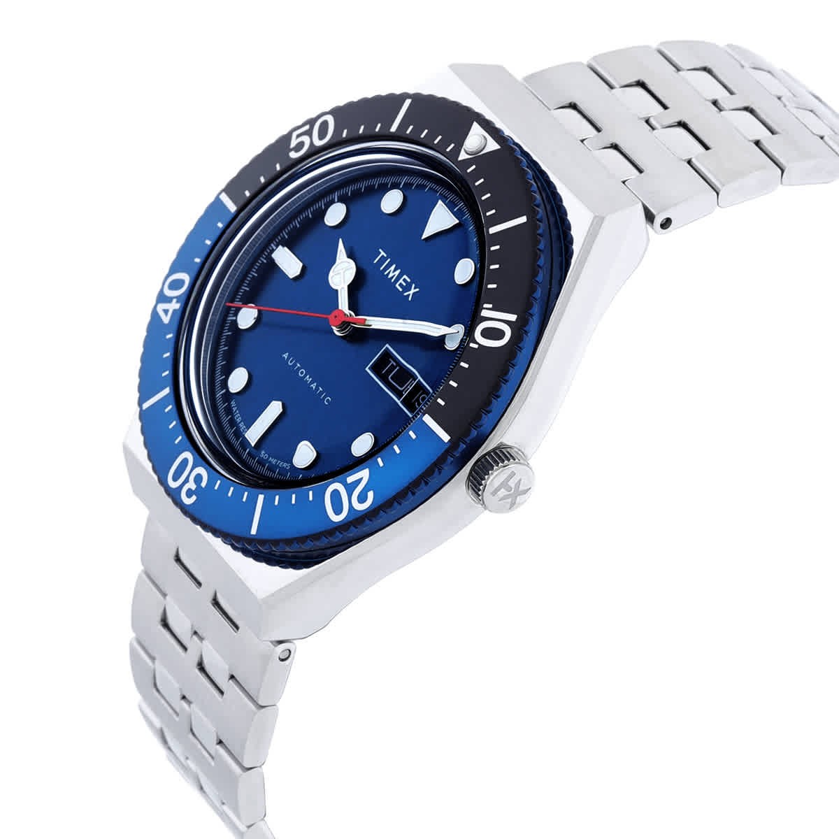 Timex M79 Automatic Blue Dial Men's Watch TW2V25100 | eBay