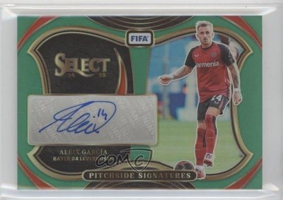 2024-25 Select FIFA Pitchside Signatures Green Prizm /5 Aleix Garcia Auto 1e41