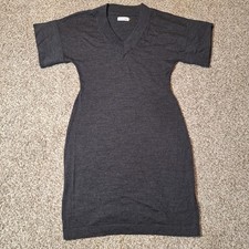 calvin Klein Dress Medium Womens Short Sleeve Sweater Gray