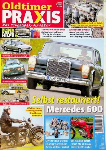 1) Oldtimer Praxis 01/2017 - Mercedes 600 W100 mit 25 - König Boxer-Motor sezier