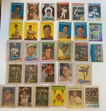 1950's 1960's 1970's Vintage MLB Topps Fleer Baseball Vet Lot (29)
