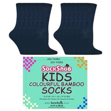 Kids Bamboo School Socks by Sock Snob 12 Pairs Breathable Boys and Girls Socks