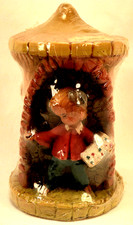 Vtg Orignal  GUNTER KERZEN  Sculptured Pillar Candle   'Artist'    Germany   NIP