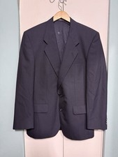 Pierre Balmain Mens 41R Navy Blue Birdseye Wool Blazer Sport Coat 2 Button