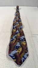 J. Garcia Abstract Pattern Silk Tie