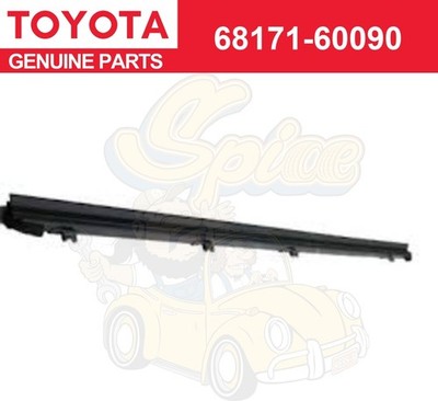 Toyota Original New 4RUNNER 10-22 Front Door Glass Inner Weatherstrip RH