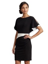 Lauren Ralph Lauren Black White Classic Dress Size 12