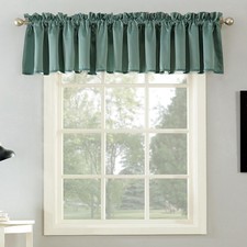 Barrow 2-Pack Solid Energy Efficient Rod Pocket Curtain Valance Pair, 54" x 1...