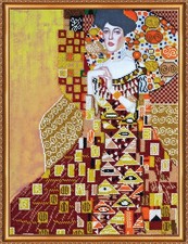 Bead Embroidery Kit "Golden Adel" Stitching Handmade Beadwork