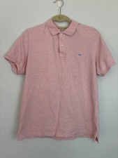 Vineyard Vines Golf Polo Shirt Men Size Medium Whale Slim Fit Pink Short Sleeve