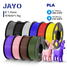 JAYO 10KG PLA 3D Printer Filament PLA Color Combination 1 1.75mm 1.1KG/SET