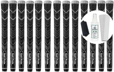 Golf Pride MCC Teams Black  Gray Standard Plus4 Grips - Set of 13 w/Grip Kit 