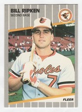 1989 Fleer - Billy Ripken #616 Black Box on Bat Knob