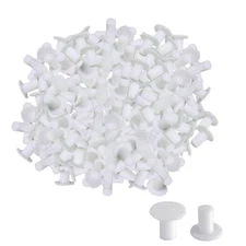 100 PCS White Hole Caps Compatible with IKEA BESTA Shelf, Precision Fit Bore ...