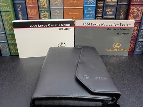 2006 Lexus RX 400h Owners Manual Set with Leather Case OEM Hybrid Navigation