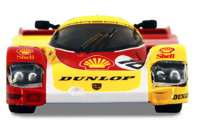 トミカ FROM A RACING PORSCHE962C 1/43 Spark Porsche 962 C #45 3rd LM 1990 Black w/ Case From Japan
