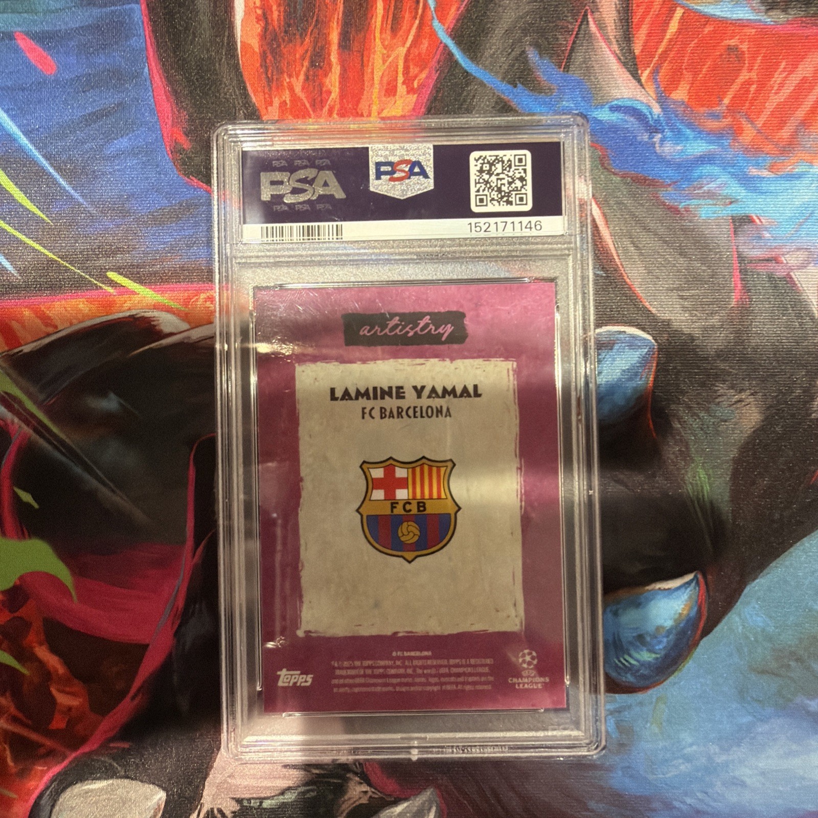 25/26 Topps Deco UCC lamine Yamal Artistry view 2