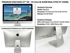 imac 2020 corei9 64GB 1TB 5K 27インチ Refurbished iMac 27-inch 3.6GHz Core i9 10-core (2020) – Hoxton Macs